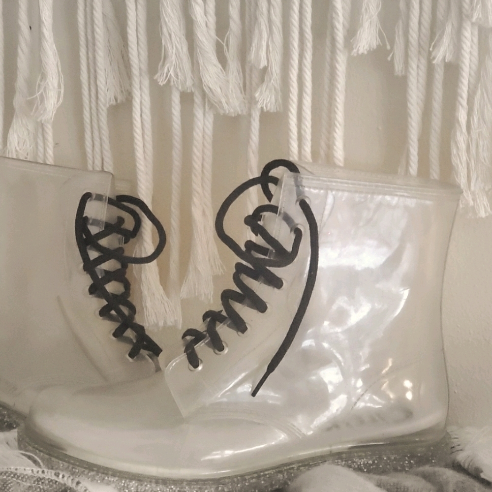 Cute see through boots